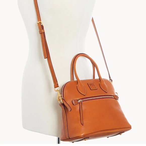 Dooney & Bourke Florentine Leather Domed Satchel - Picture 14 of 14